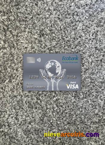 Congo Ecobank bank visa debit card photolook